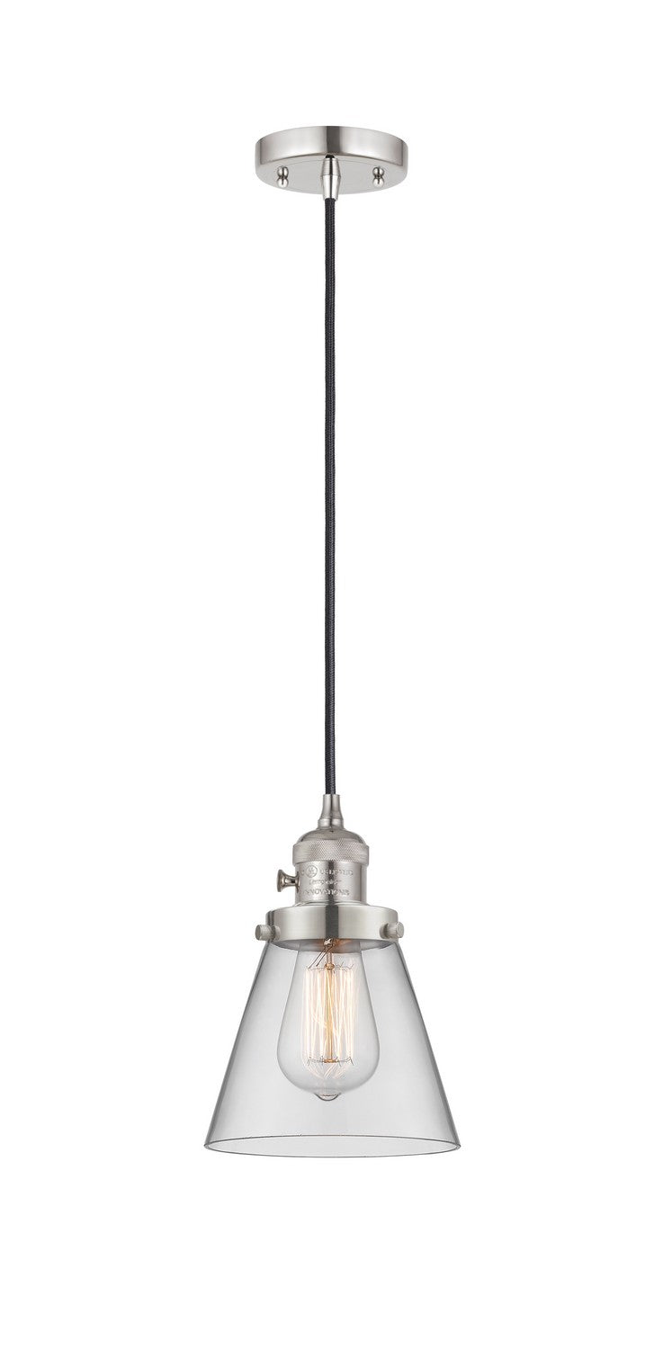Innovations 201CSW-PN-G62 One Light Mini Pendant, Polished Nickel
