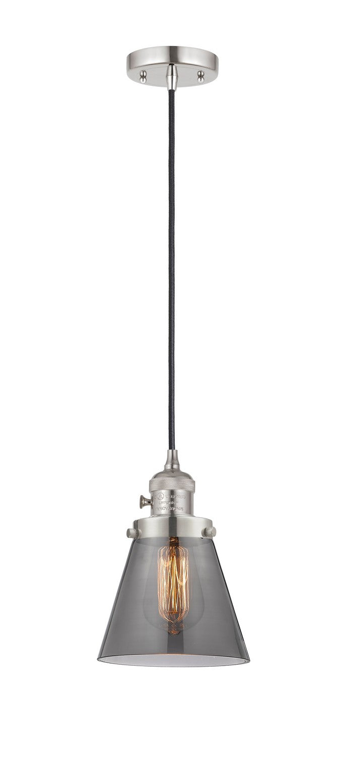 Innovations 201CSW-PN-G63 One Light Mini Pendant, Polished Nickel