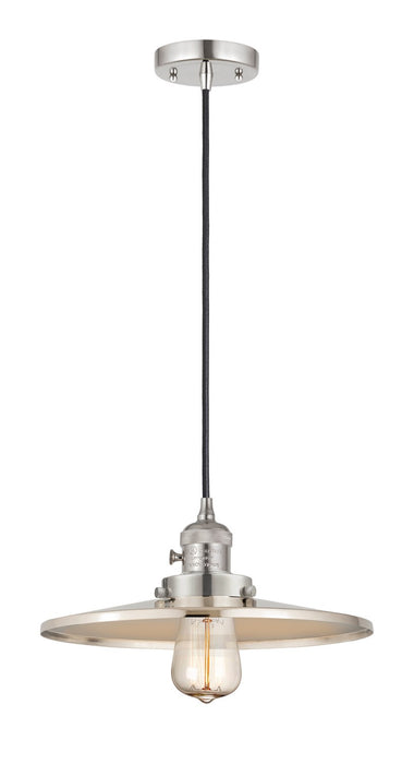 Innovations 201CSW-PN-MFR-PN-12 One Light Mini Pendant, Polished Nickel