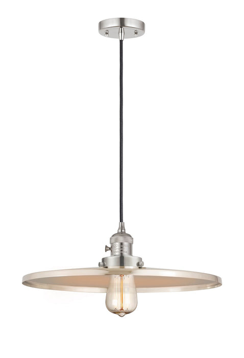 Innovations 201CSW-PN-MFR-PN-16 One Light Mini Pendant, Polished Nickel