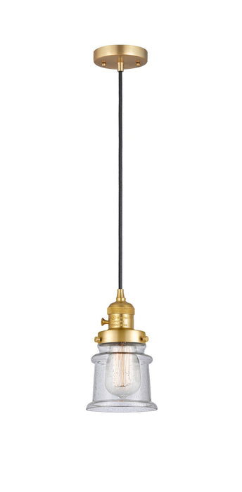 Innovations 201CSW-SG-G184S One Light Mini Pendant, Satin Gold