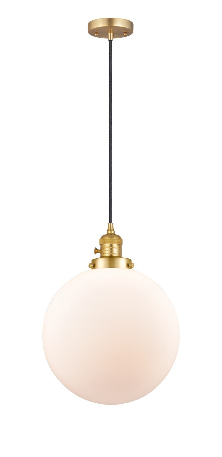 Innovations 201CSW-SG-G201-12 One Light Mini Pendant, Satin Gold