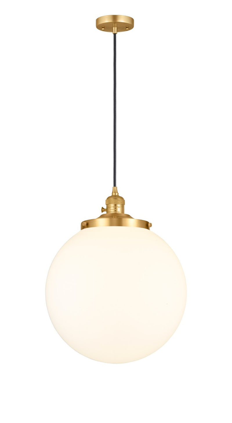 Innovations 201CSW-SG-G201-14 One Light Mini Pendant, Satin Gold