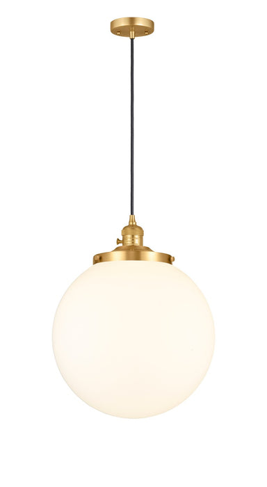 Innovations 201CSW-SG-G201-14 One Light Mini Pendant, Satin Gold