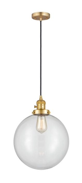 Innovations 201CSW-SG-G202-12 One Light Mini Pendant, Satin Gold