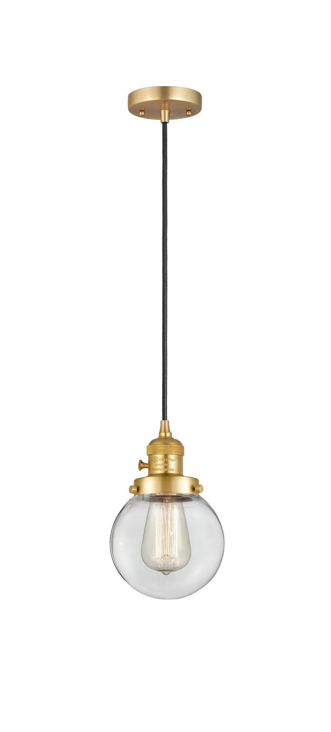 Innovations 201CSW-SG-G202-6-LED LED Mini Pendant, Satin Gold