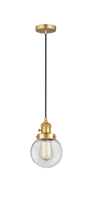 Innovations 201CSW-SG-G202-6-LED LED Mini Pendant, Satin Gold