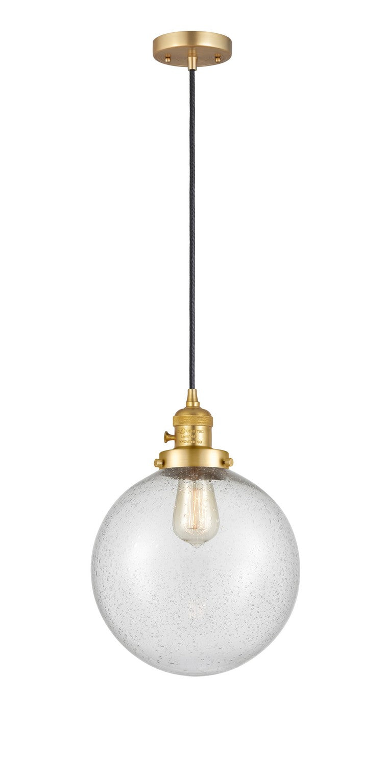 Innovations 201CSW-SG-G204-10 One Light Mini Pendant, Satin Gold