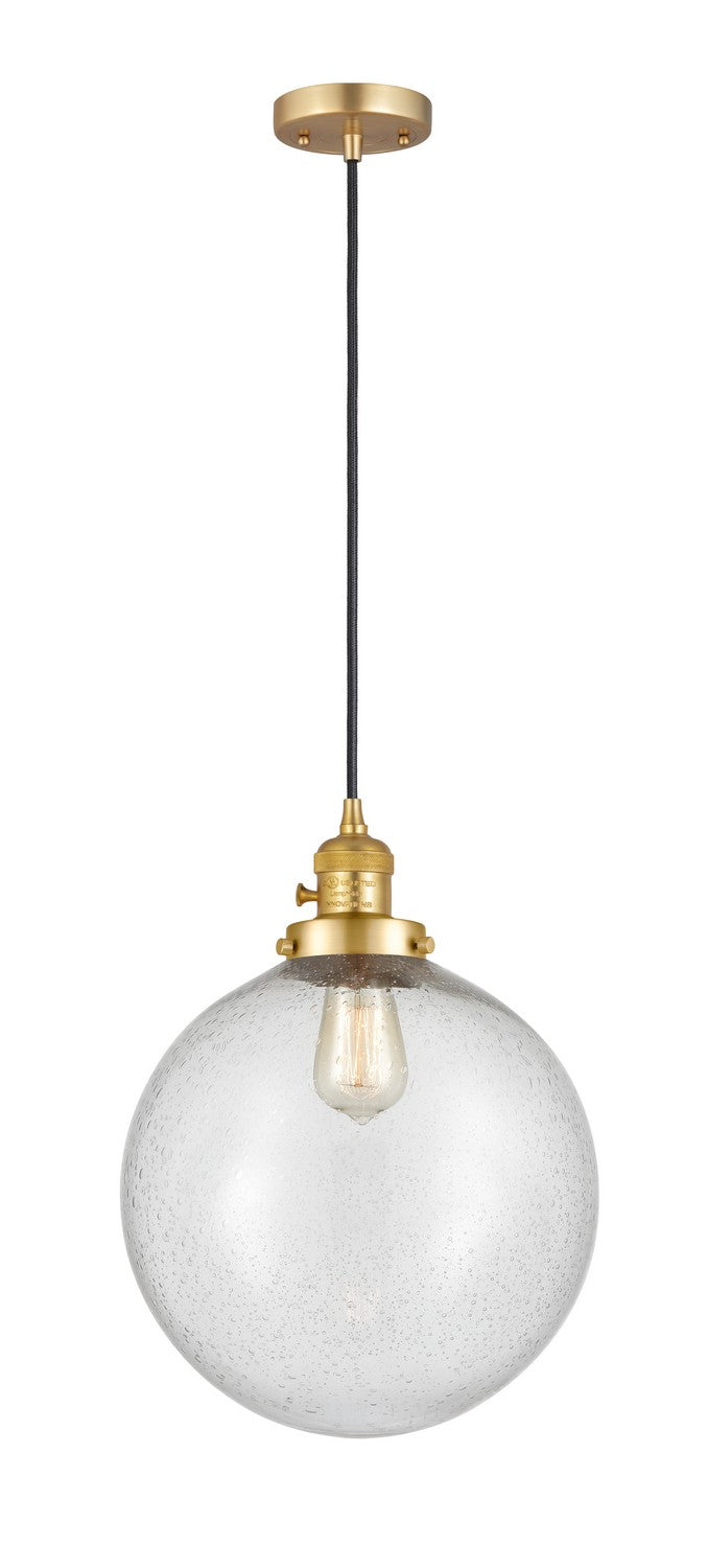 Innovations 201CSW-SG-G204-12 One Light Mini Pendant, Satin Gold