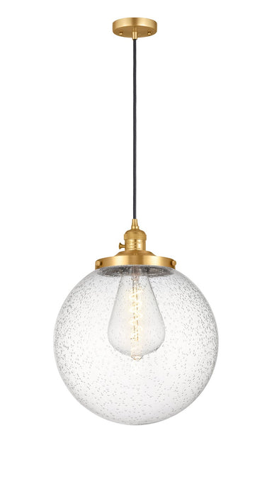 Innovations 201CSW-SG-G204-14 One Light Mini Pendant, Satin Gold