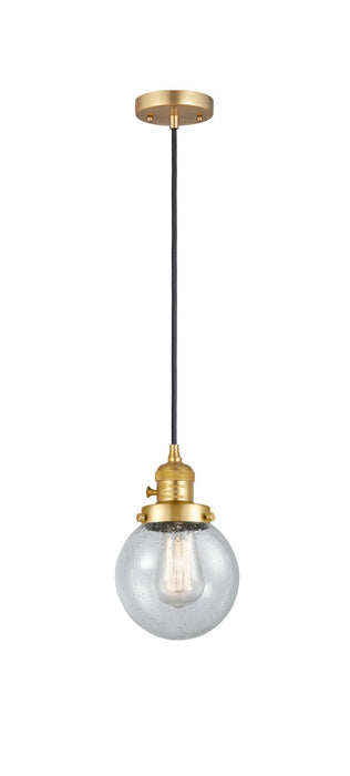 Innovations 201CSW-SG-G204-6 One Light Mini Pendant, Satin Gold