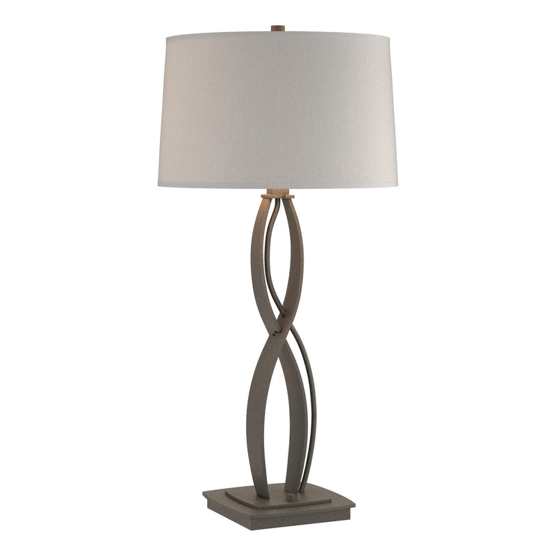 Hubbardton Forge 272687-SKT-20-SE1594 One Light Table Lamp, Natural Iron