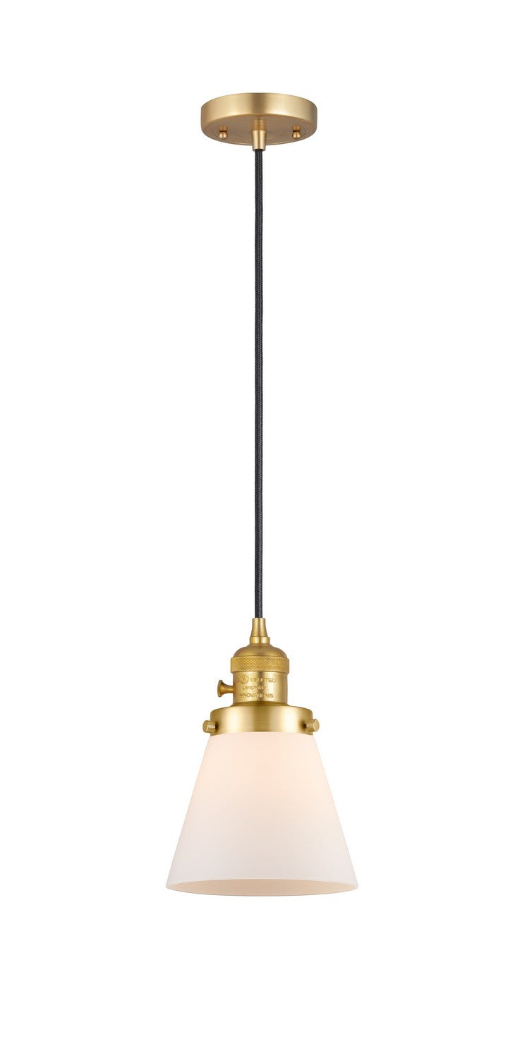 Innovations 201CSW-SG-G61 One Light Mini Pendant, Satin Gold