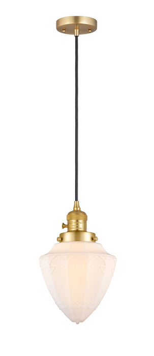 Innovations 201CSW-SG-G661-7 One Light Mini Pendant, Satin Gold