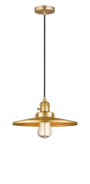 Innovations 201CSW-SG-MFR-SG-12 One Light Mini Pendant, Satin Gold