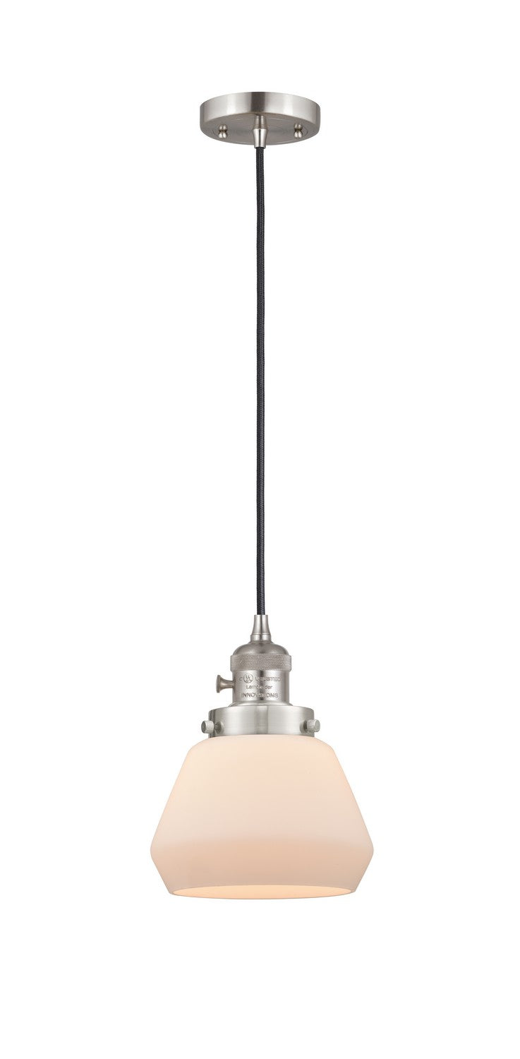 Innovations 201CSW-SN-G171 One Light Mini Pendant, Brushed Satin Nickel