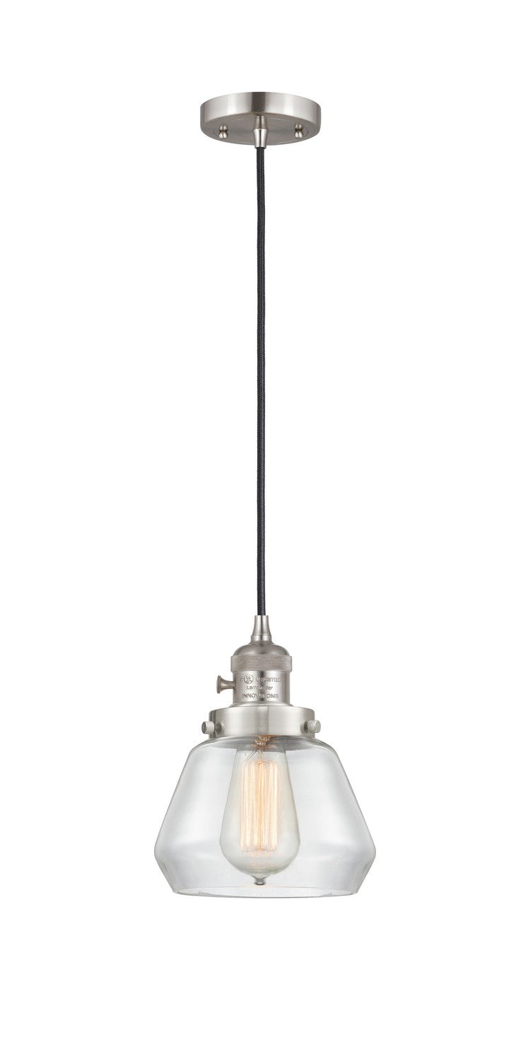 Innovations 201CSW-SN-G172 One Light Mini Pendant, Brushed Satin Nickel