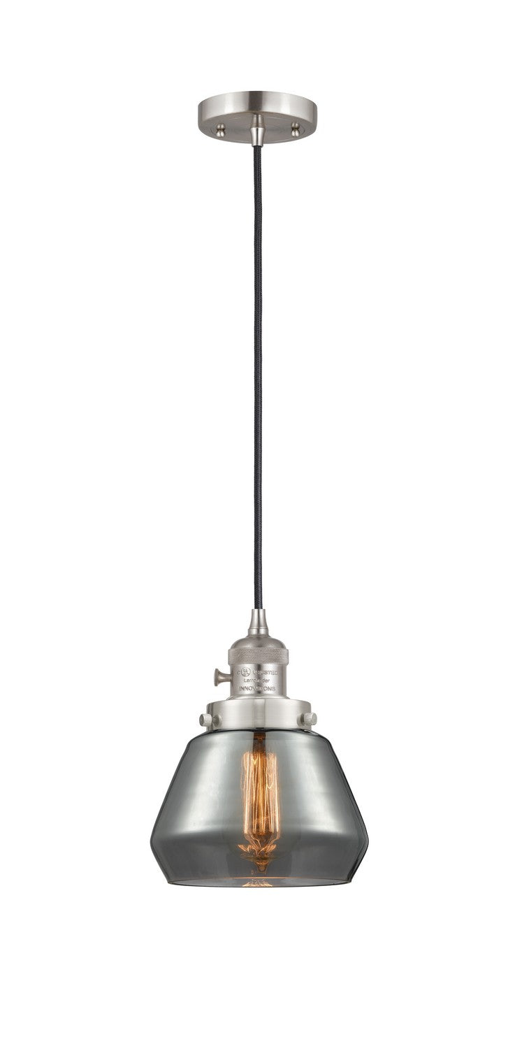 Innovations 201CSW-SN-G173 One Light Mini Pendant, Brushed Satin Nickel