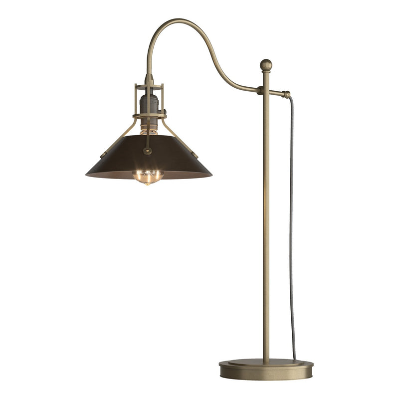 Hubbardton Forge 272840-SKT-84-14 One Light Table Lamp, Soft Gold