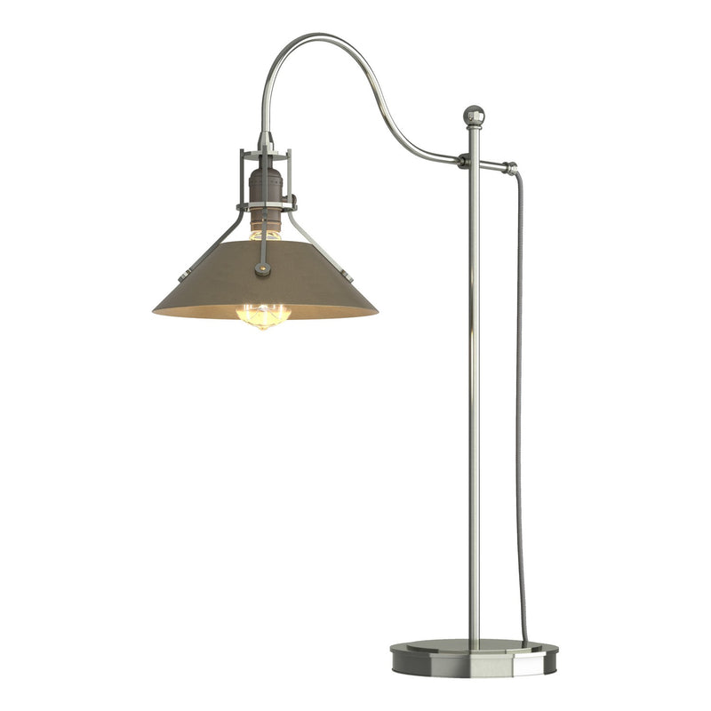 Hubbardton Forge 272840-SKT-85-84 One Light Table Lamp, Sterling