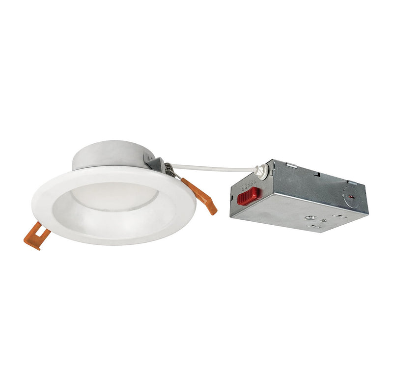 Nora Lighting NLTH-41TW-MPWLE4 LED Downlight, Matte Powder White