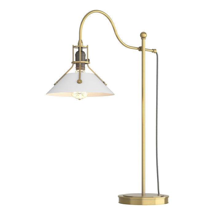 Hubbardton Forge 272840-SKT-86-02 One Light Table Lamp, Modern Brass