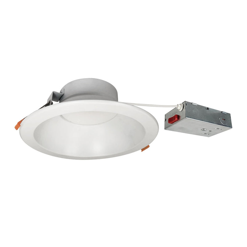 Nora Lighting NLTH-81TW-MPWLE4 LED Downlight, Matte Powder White