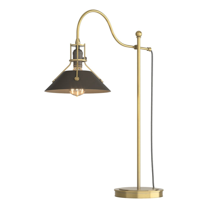 Hubbardton Forge 272840-SKT-86-07 One Light Table Lamp, Modern Brass