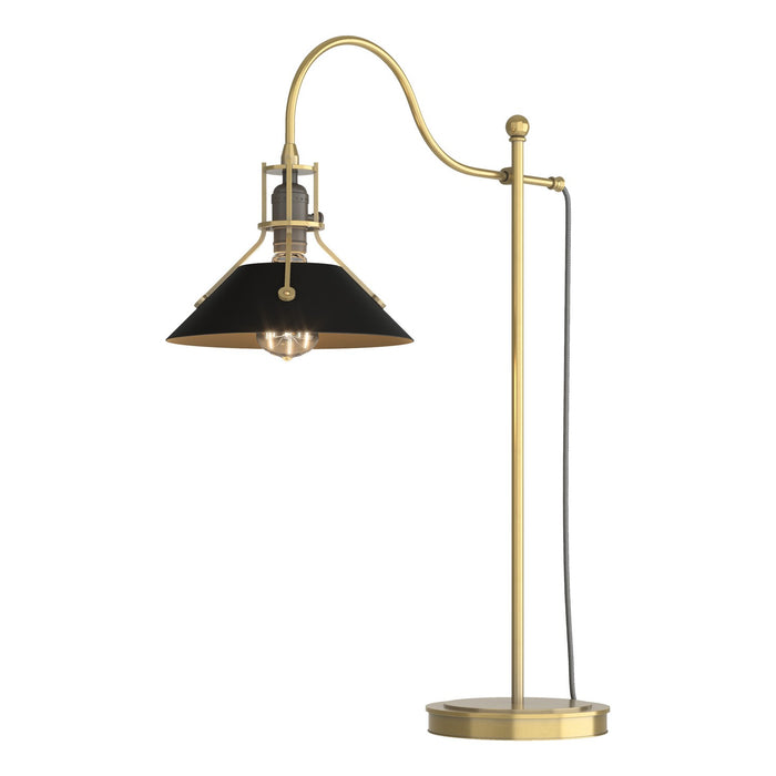 Hubbardton Forge 272840-SKT-86-10 One Light Table Lamp, Modern Brass