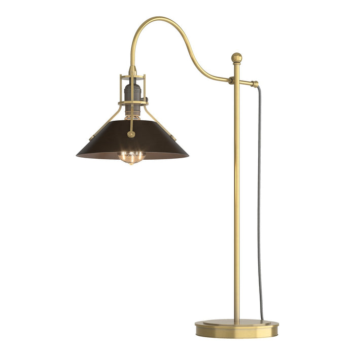 Hubbardton Forge 272840-SKT-86-14 One Light Table Lamp, Modern Brass