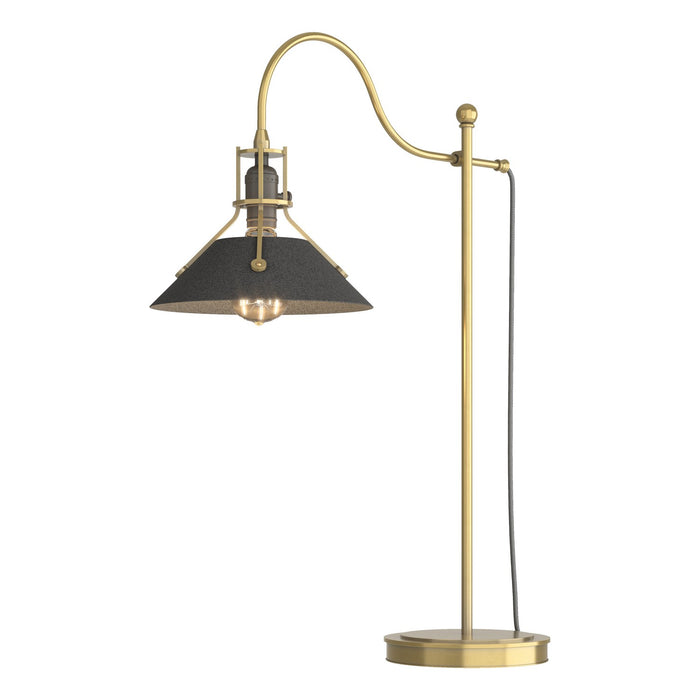 Hubbardton Forge 272840-SKT-86-20 One Light Table Lamp, Modern Brass