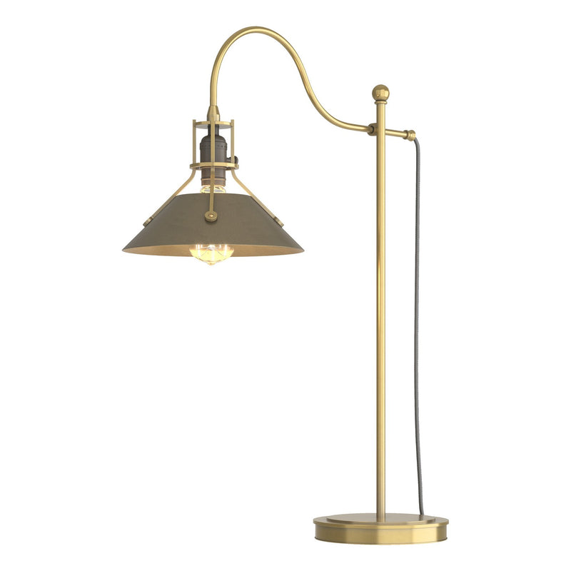 Hubbardton Forge 272840-SKT-86-84 One Light Table Lamp, Modern Brass