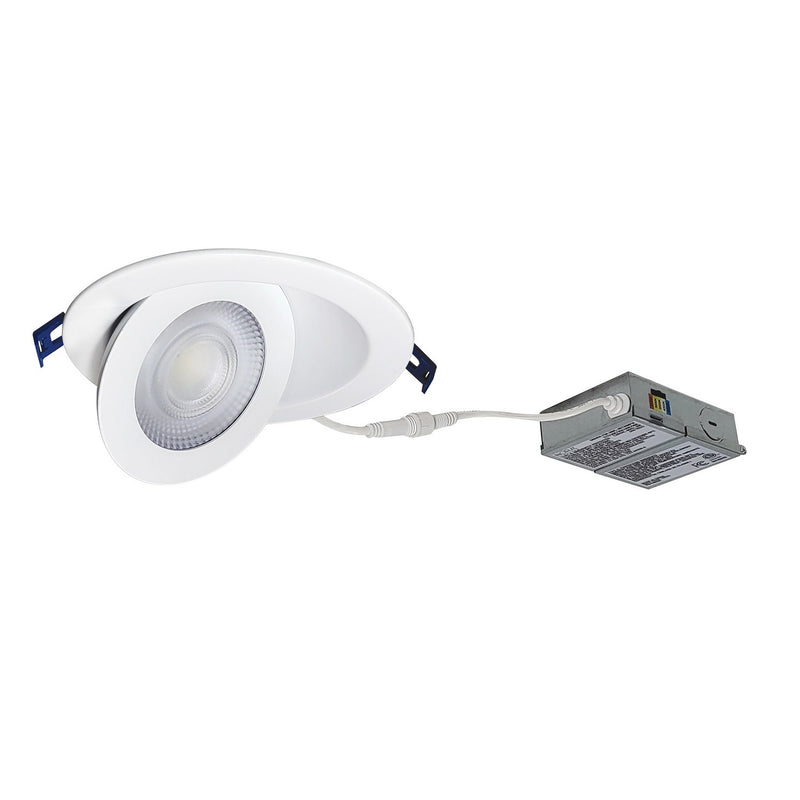 Nora Lighting NMC-6RTWMPW LED Downlight, Matte Powder White
