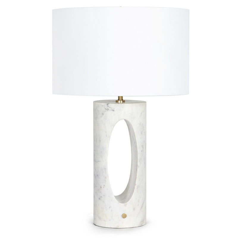 Regina Andrew 13-1637WT One Light Table Lamp, White