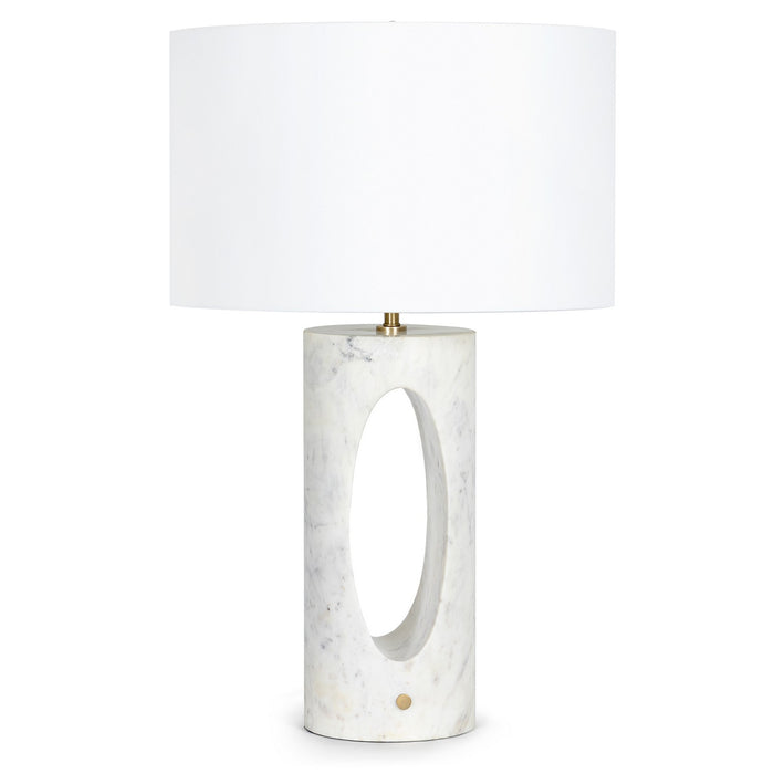Regina Andrew 13-1637WT One Light Table Lamp, White