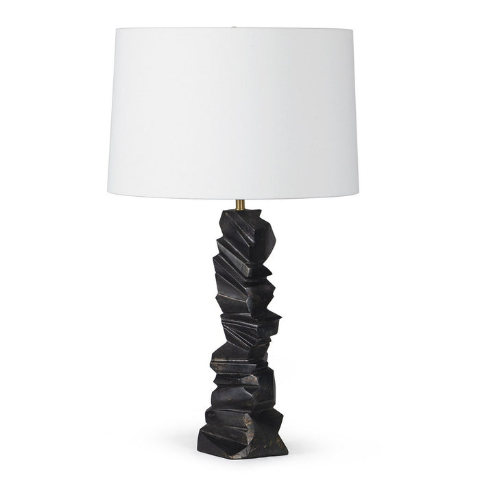 Regina Andrew 13-1638 One Light Table Lamp, Blacken Zinc
