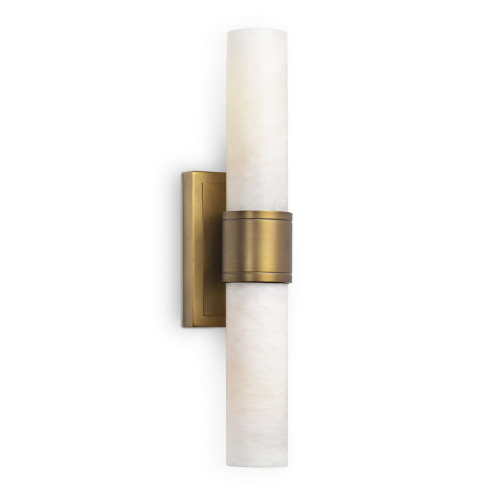 Regina Andrew 15-1203NB Two Light Wall Sconce, Natural Stone