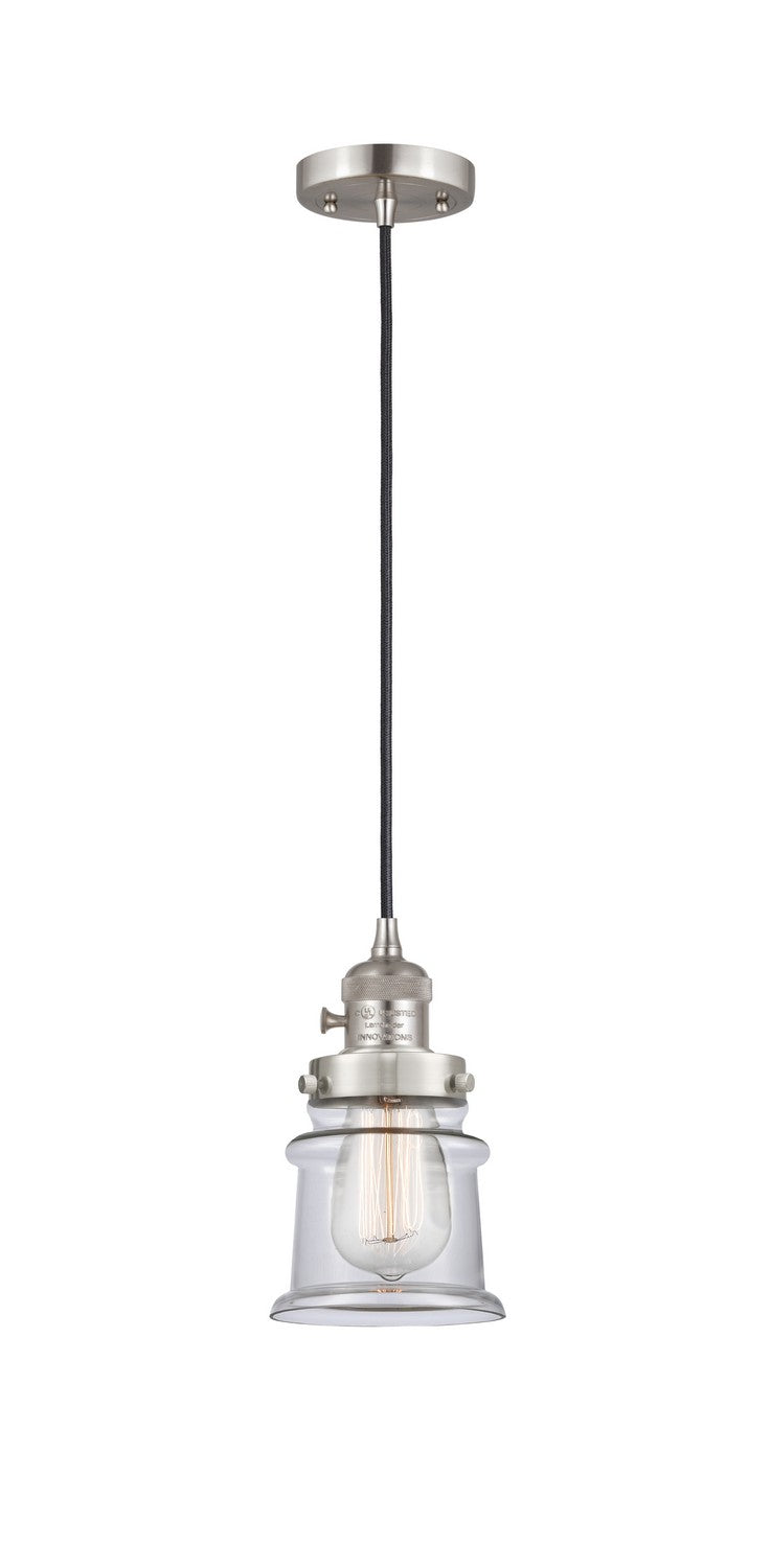 Innovations 201CSW-SN-G182S One Light Mini Pendant, Brushed Satin Nickel