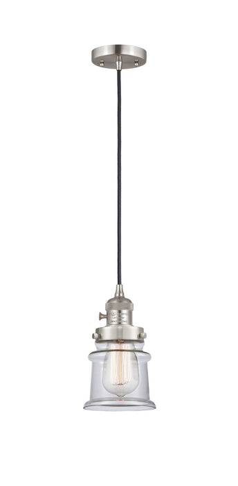 Innovations 201CSW-SN-G182S One Light Mini Pendant, Brushed Satin Nickel