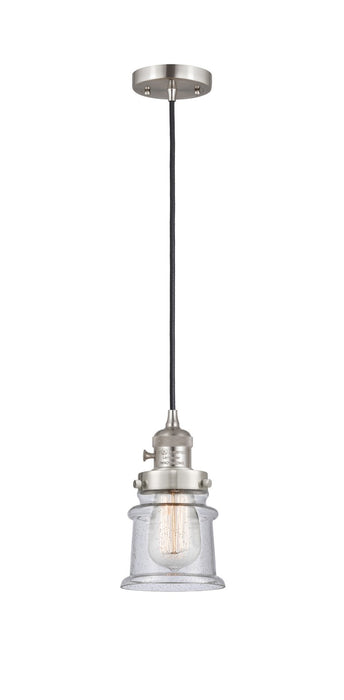Innovations 201CSW-SN-G184S One Light Mini Pendant, Brushed Satin Nickel
