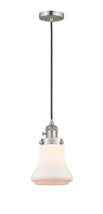 Innovations 201CSW-SN-G191 One Light Mini Pendant, Brushed Satin Nickel