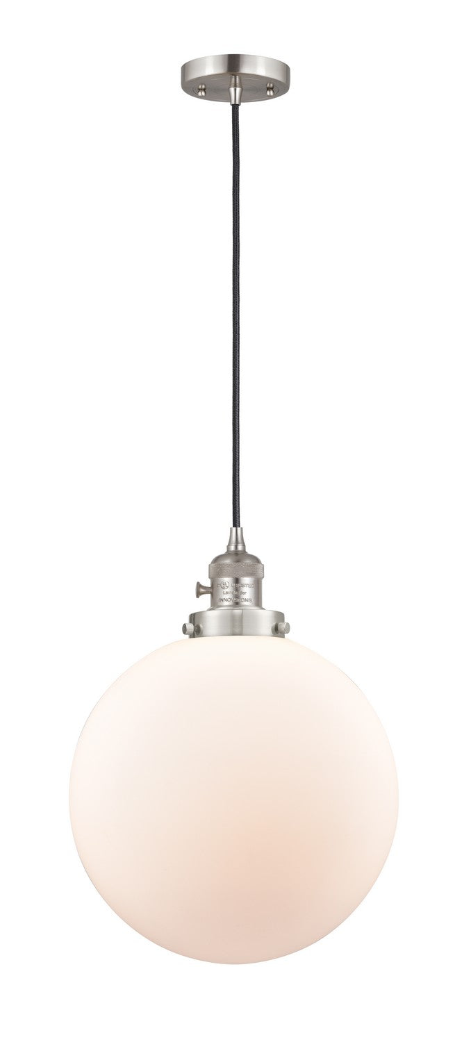 Innovations 201CSW-SN-G201-12 One Light Mini Pendant, Brushed Satin Nickel