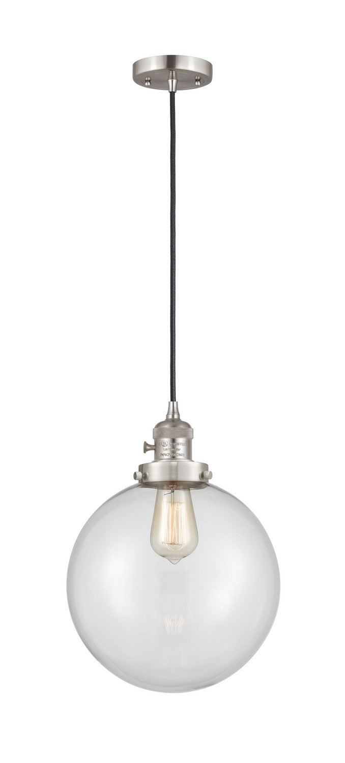 Innovations 201CSW-SN-G202-10-LED LED Mini Pendant, Brushed Satin Nickel