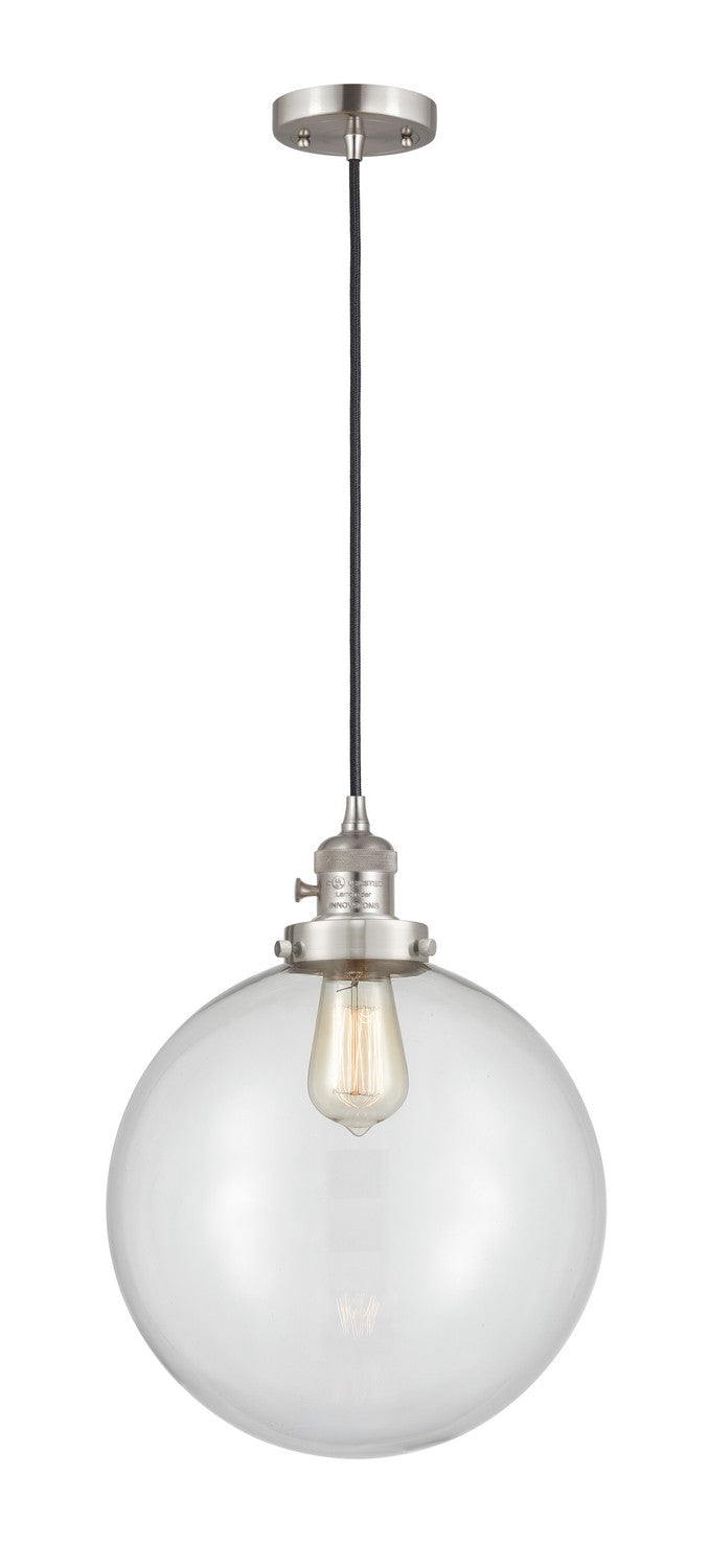Innovations 201CSW-SN-G202-12-LED LED Mini Pendant, Brushed Satin Nickel