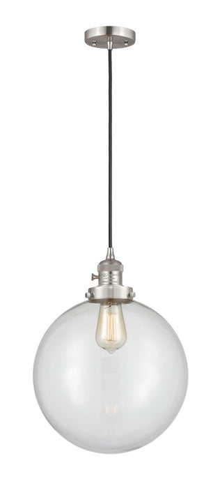 Innovations 201CSW-SN-G202-12-LED LED Mini Pendant, Brushed Satin Nickel
