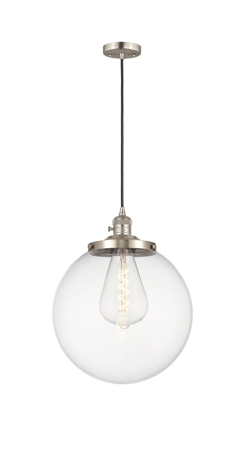 Innovations 201CSW-SN-G202-14 One Light Mini Pendant, Brushed Satin Nickel