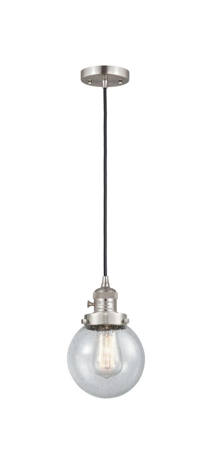 Innovations 201CSW-SN-G204-6-LED LED Mini Pendant, Brushed Satin Nickel