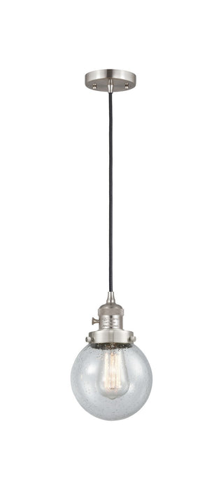 Innovations 201CSW-SN-G204-6-LED LED Mini Pendant, Brushed Satin Nickel