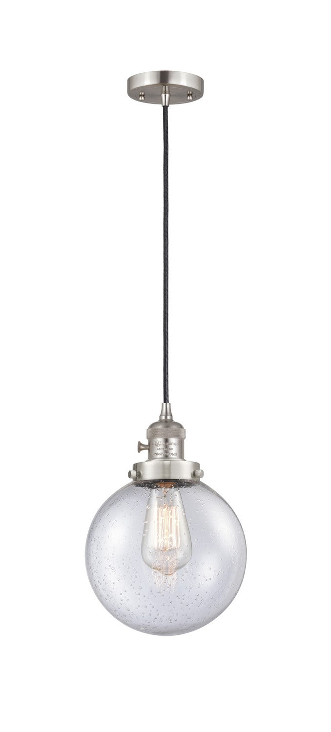 Innovations 201CSW-SN-G204-8 One Light Mini Pendant, Brushed Satin Nickel