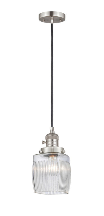 Innovations 201CSW-SN-G302 One Light Mini Pendant, Brushed Satin Nickel